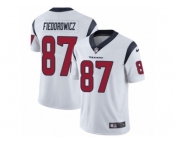 Men's Nike Houston Texans #87 C.J. Fiedorowicz Vapor Untouchable Limited White NFL Jersey