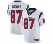 Men's Nike Houston Texans #87 Demaryius Thomas White Vapor Untouchable Limited Player NFL Jersey