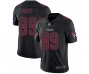 Men's Nike Houston Texans #99 J.J. Watt Limited Black Rush Impact NFL Jersey