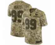 Men's Nike Houston Texans #99 J.J. Watt Limited Camo 2018 Salute to Service NFL Jersey