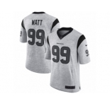 Men's Nike Houston Texans #99 J.J. Watt Limited Gray Gridiron II NFL Jersey