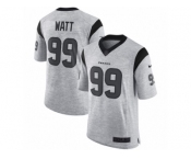 Men's Nike Houston Texans #99 J.J. Watt Limited Gray Gridiron II NFL Jersey
