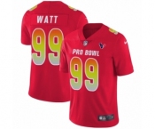 Men's Nike Houston Texans #99 J.J. Watt Limited Red AFC 2019 Pro Bowl NFL Jersey