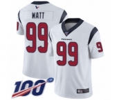 Men's Nike Houston Texans #99 J.J. Watt White Vapor Untouchable Limited Player 100th Season NFL Jersey