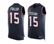 Nike Houston Texans #15 Will Fuller Navy Blue Team Color Men's Stitched NFL Limited Tank Top Jersey