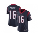 Nike Houston Texans #16 Keke Coutee Navy Blue Team Color Men Stitched NFL Vapor Untouchable Limited Jersey