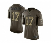 Nike Houston Texans #17 Brock Osweiler Green Stitched NFL Limited Salute to Service Jersey