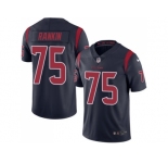 Nike Houston Texans #75 Martinas Rankin Navy Blue Men Stitched NFL Limited Rush Jersey