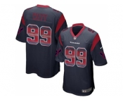 Nike Houston Texans #99 J.J. Watt Navy Blue Team Color Men's Stitched NFL Limited Strobe Jersey