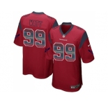 Nike Houston Texans #99 J.J. Watt Red Alternate Men's Stitched NFL Limited Strobe Jersey