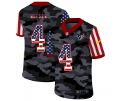 Nike Men's Houston Texans #4 Watson 2020 Nike Camo USA Salute to Service Limited Jersey