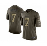 nike nfl jerseys houston texans #7 brian hoyer army green[nike Limited Salute To Service][hoyer]