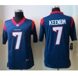 nike nfl jerseys houston texans #7 keenum blue[nike limited]