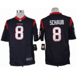 nike nfl jerseys houston texans #8 schaub blue[nike limited]