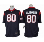 nike nfl jerseys houston texans #80 a.johnson blue[nike limited]