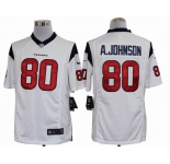 nike nfl jerseys houston texans #80 a.johnson white[nike limited]