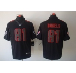 nike nfl jerseys houston texans #81 daniels black[nike limited]