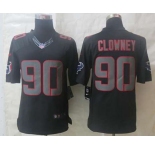 nike nfl jerseys houston texans #90 clowney black[nike impact limited][clowney]