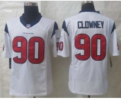 nike nfl jerseys houston texans #90 clowney white[nike limited][clowney]