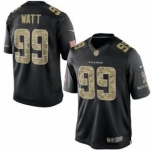 nike nfl jerseys houston texans #99 watt Black[salute to service limited]