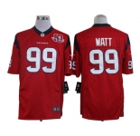nike nfl jerseys houston texans #99 watt red[nike limited 10th patch]