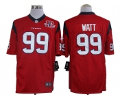 nike nfl jerseys houston texans #99 watt red[nike limited 10th patch]