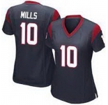 Women Houston Texans #10 Davis Mills Navy Vapor Untouchable Limited Stitched Jersey