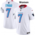 Women Houston Texans #7 C.J. Stroud White 2024 F.U.S.E. Limited Stitched Jersey