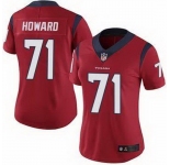 Women Houston Texans Tytus Howard #71 Red Vapor Limited Stitched NFL Jersey