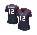 Women Nike Houston Texans #12 Bruce Ellington Game Navy Blue Team Color NFL Jersey
