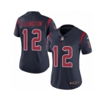 Women Nike Houston Texans #12 Bruce Ellington Limited Navy Blue Rush Vapor Untouchable NFL Jersey