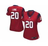 Women Nike Houston Texans #20 Jeremy Lane Game Red Alternate NFL Jersey