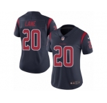 Women Nike Houston Texans #20 Jeremy Lane Limited Navy Blue Rush Vapor Untouchable NFL Jersey