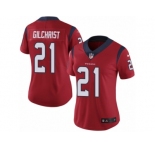 Women Nike Houston Texans #21 Marcus Gilchrist Red Alternate Vapor Untouchable Limited Player NFL Jersey
