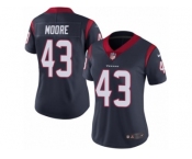Women Nike Houston Texans #43 Corey Moore Navy Blue Team Color Vapor Untouchable Limited Player NFL Jersey