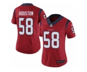 Women Nike Houston Texans #58 Lamarr Houston Red Alternate Vapor Untouchable Limited Player NFL Jersey