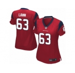 Women Nike Houston Texans #63 Kendall Lamm Game Red Alternate NFL Jersey