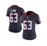 Women Nike Houston Texans #63 Kendall Lamm Navy Blue Team Color Vapor Untouchable Limited Player NFL Jersey