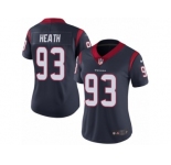 Women Nike Houston Texans #93 Joel Heath Navy Blue Team Color Vapor Untouchable Limited Player NFL Jersey