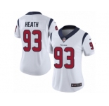 Women Nike Houston Texans #93 Joel Heath White Vapor Untouchable Limited Player NFL Jersey