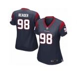 Women Nike Houston Texans #98 D.J. Reader Game Navy Blue Team Color NFL Jersey