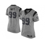 Women Nike Houston Texans #99 J.J. Watt Gray Stitched Gridiron