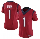 Women's Houston Texans #1 Stefon Diggs Red Vapor Untouchable Limited Stitched Jersey
