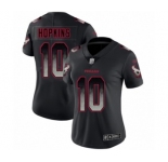Women's Houston Texans #10 DeAndre Hopkins Limited Black Smoke Fashion Football Jersey