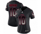 Women's Houston Texans #10 DeAndre Hopkins Limited Black Smoke Fashion Football Jersey