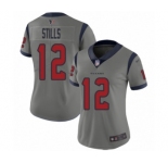 Women's Houston Texans #12 Kenny Stills Limited Gray Inverted Legend Football Jersey