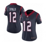 Women's Houston Texans #12 Kenny Stills Navy Blue Team Color Vapor Untouchable Limited Player Football Jersey