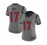 Women's Houston Texans #17 Vyncint Smith Limited Gray Inverted Legend Football Jersey