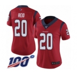 Women's Houston Texans #20 Justin Reid Red Alternate Vapor Untouchable Limited Player 100th Season Football Jersey