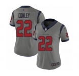 Women's Houston Texans #22 Gareon Conley Limited Gray Inverted Legend Football Jersey